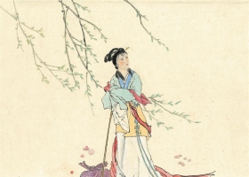 ภาพวาดภู่กันจีน สวยงามมาก ชุด  ลีลาท่าทางชาวจีน 4